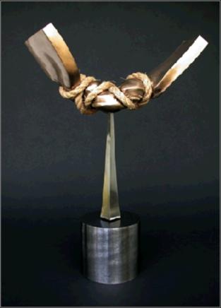 contradiction 5 bronze sculpture by Daniel Rotblatt