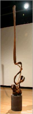 Contradiction 6b  rotblatt bronze sculpture